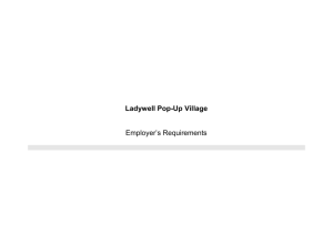 Ladywell Pop-Up Village - ERs