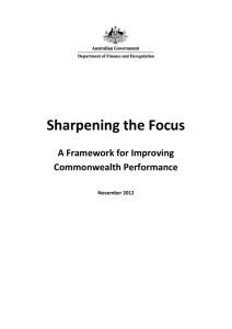 CFAR Position Paper - Sharpening the Focus