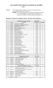 IT & CS Curriculum - University of Agriculture Faisalabad