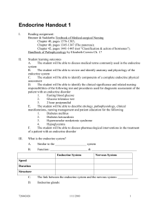 Endocrine Handout Day 1