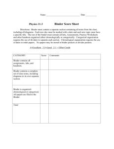 Notebook Assessment Rubric-Biology 9-2A