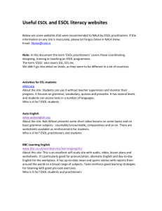 ESOL sites list 2012_0 - National Adult Literacy Agency