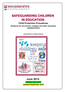 Safeguarding in Education (September 2015)