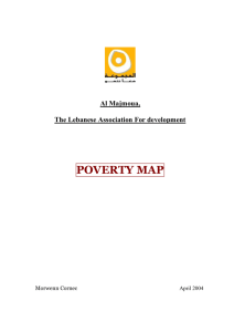 Poverty Mapping in Lebanon