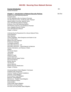 642-552 - Securing Cisco Network Devices Course Introduction 2m