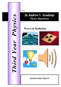 Waves and Radiation 1