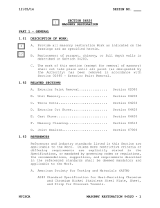 C780 Standard Test Method for Preconstruction and