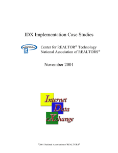 IDX Implementation Case Studies