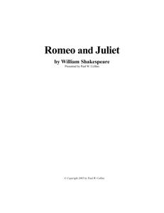 Romeo and Juliet - Shakespeare Right Now!
