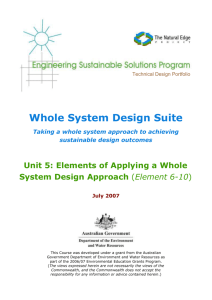 Elements of Applying a Whole System Design Approach