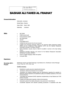 Bashar Fraihat Resume 2015 F - a