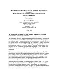 C Mitchell - Distributed generation: price controls, incentives and