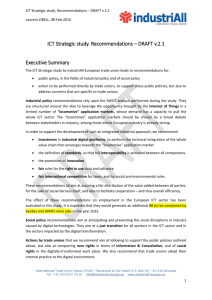 Rationale for the proposed industrial policy