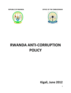 Rwanda Anti-Corruption Policy