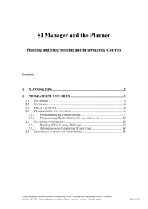 SI Manager and the Planner