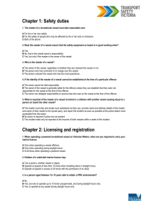 Marine licence practice test questions