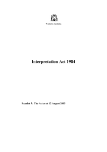 Interpretation Act 1984 - 05-00-00