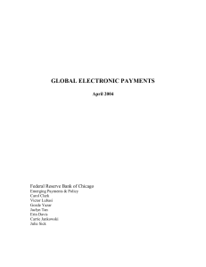 global electronic payments - Federal Reserve Bank of Atlanta