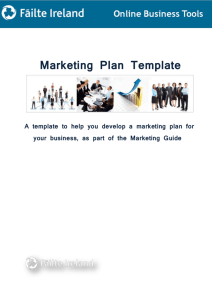 Marketing plan template [, 676kb]