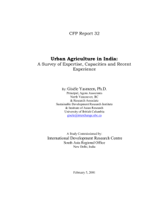 Urban Agriculture in India - City Farmer's Urban Agriculture Notes