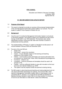 MIS - Implementation Plan