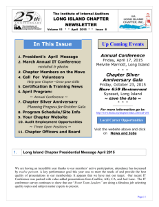 IIA LI Chapter Newsletter April 2015 - Chapters Site