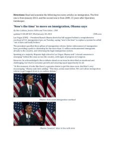 News articles on immigration reform