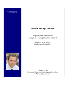 Confidential Robert Young Cornilles Republican Candidate in