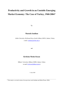 Productivity and Growth in an Unstable Emerging Market Economy