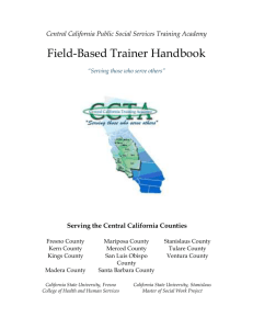 Field-Based Trainer Handbook - Muskie School of Public Service