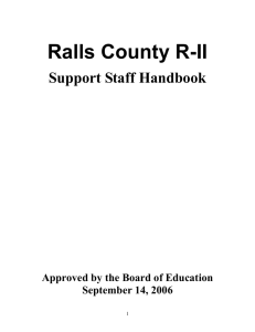 Technology Coordinator Job Description - Ralls County R
