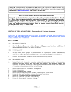 COREFLEX® 60 Waterproofing and Methane Restistance