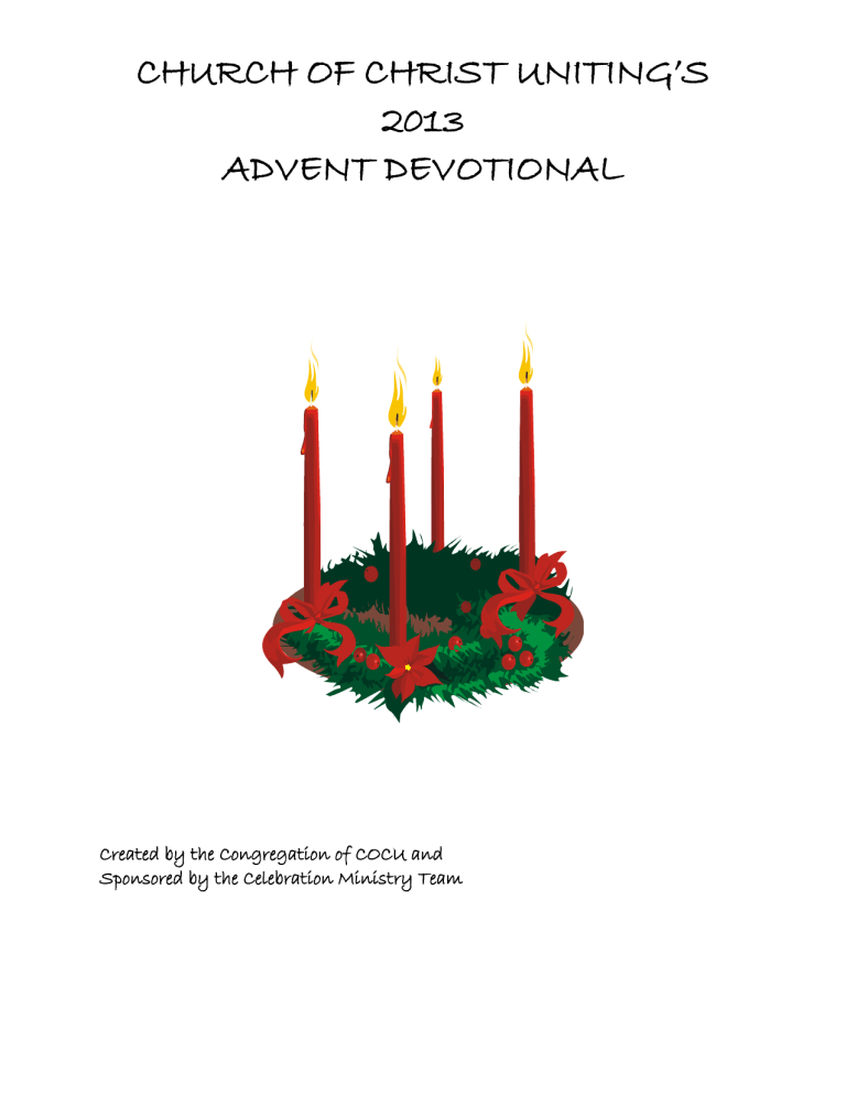 Advent Devotional booklet