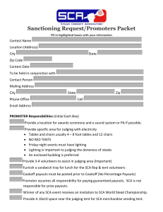 Sanctioning Request/Promoters Packet Fill in highlighted boxes with