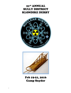 2016 Klondike Derby Guide