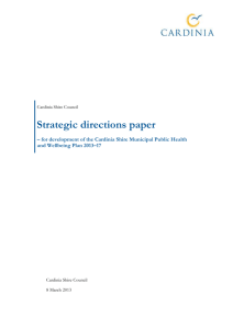Strategic directions paper
