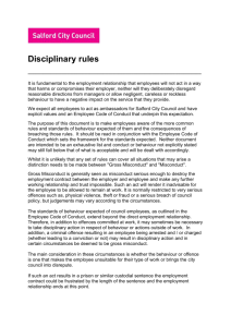 Disciplinary rules (Microsoft Word format, 93kb)