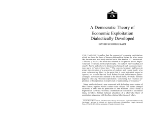 A Democratic Theory of Economic Exploitation Dialectically