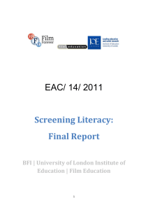 Final Summary Report - Film Literacy Advisory Group