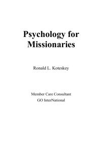 - Godspeed Missionary Care