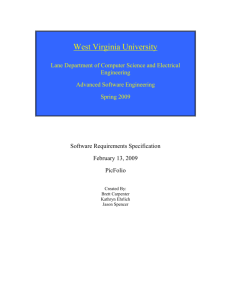 SOFTWARE REQUIREMENTS SPECIFICATION