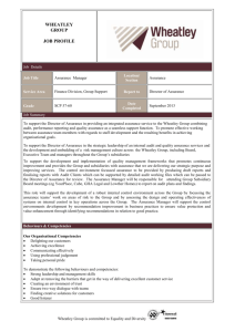 job profile - Wheatley Group