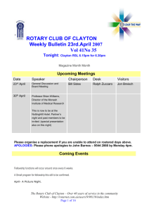 ROTARY CLUB of CLAYTON Inc