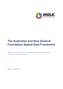 The Australian and New Zealand Foundation Spatial Data