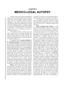 medico-legal autopsy