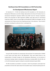 North East Asia Sub-Regional Meeting Report