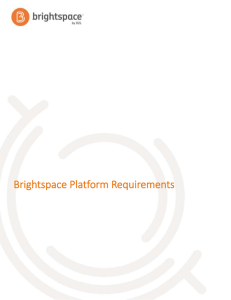 Brightspace Platform Requirements