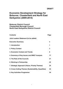 Economic Development Strategy for Bolsover, Chesterfield and