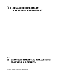 Level 4 Advanced diploma in marketing