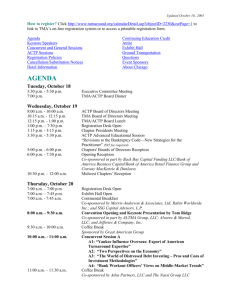 TMA 2001 Annual Conference - Turnaround Management Association